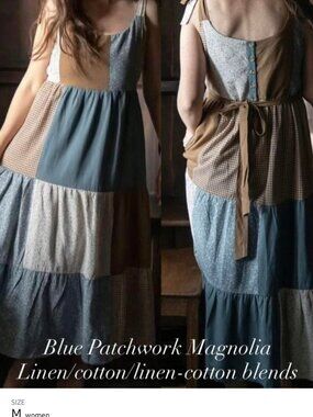 Iso blue patchwork magnolia little cottonwood